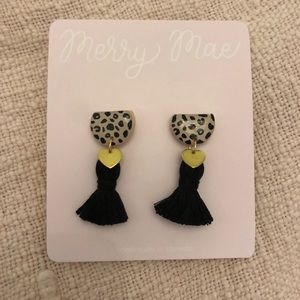 Merry Mae Lucy Leopard stud earrings